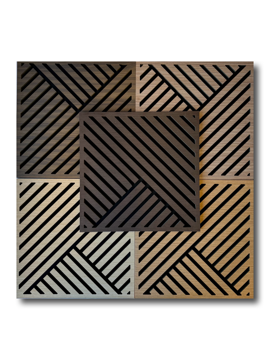 Diagonal Slat Acoustic Panel (4PCS)