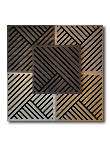 Diagonal Slat Acoustic Panel (4PCS)