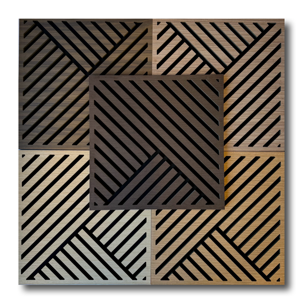 Diagonal Slat Acoustic Panel (4PCS)