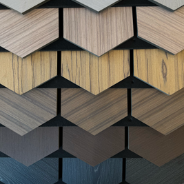 Hexagon Wall Panels Wood & Soundproofing (4PCS)