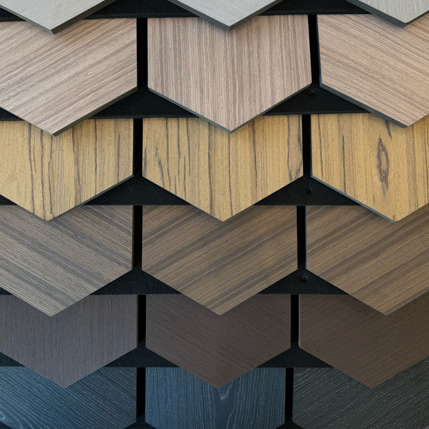 Hexagon Wall Panels Wood & Soundproofing (4PCS)