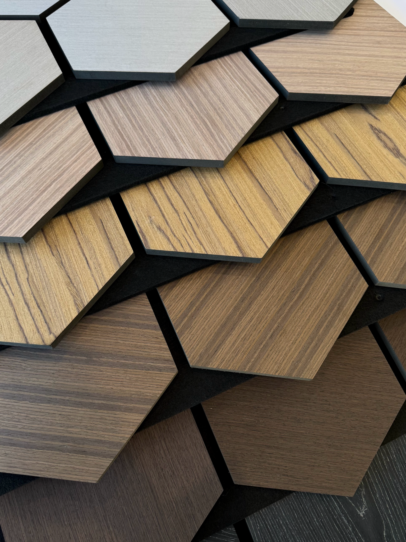 Hexagon Wall Panels Wood & Soundproofing (4PCS)