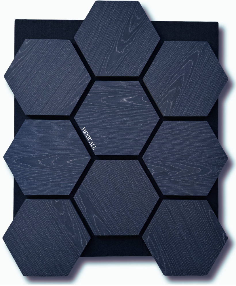 Hexagon Wall Panels Wood & Soundproofing (4PCS)