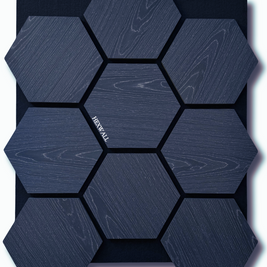 Hexagon Wall Panels Wood & Soundproofing (4PCS)