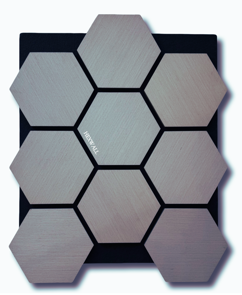 Hexagon Wall Panels Wood & Soundproofing (4PCS)