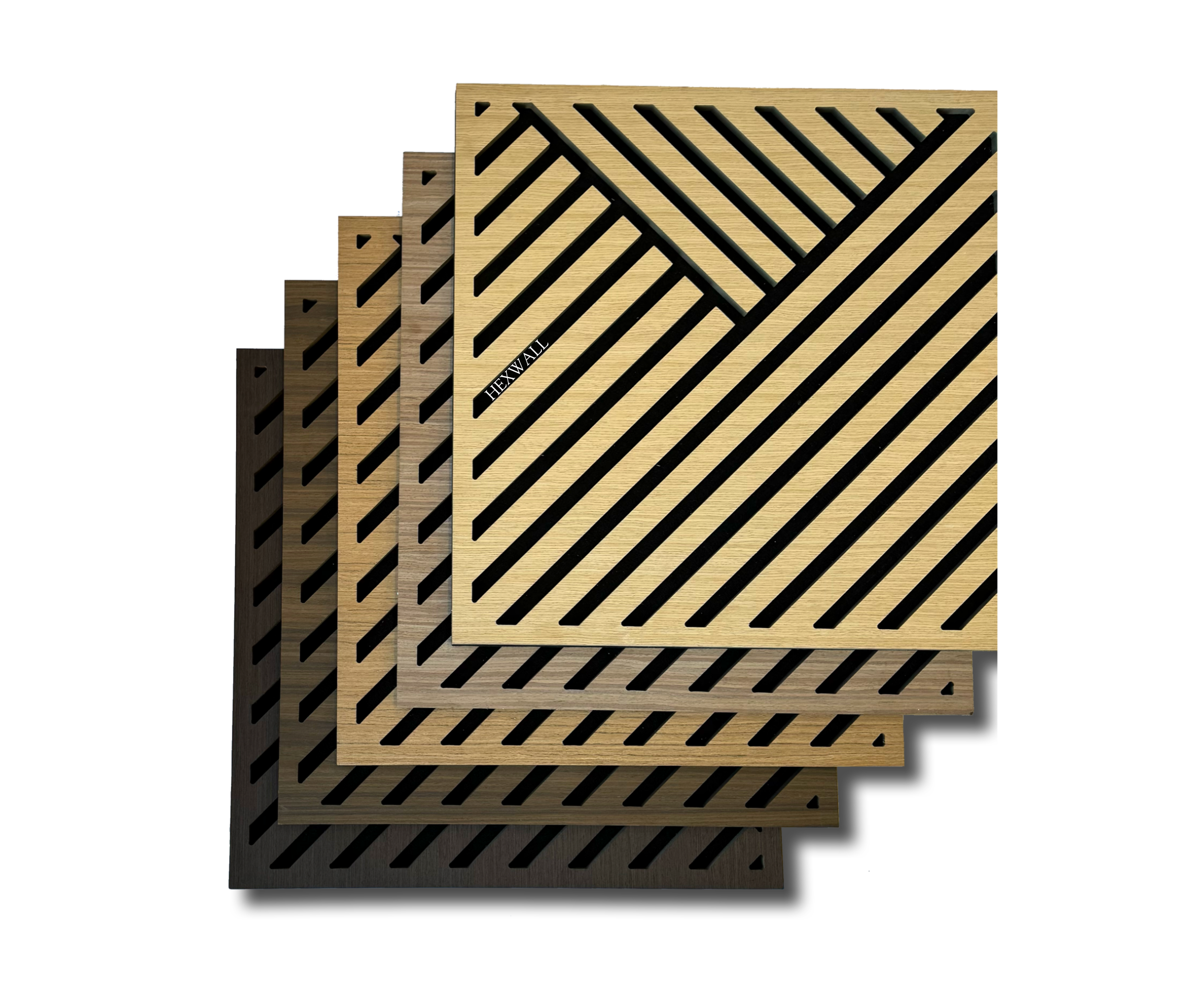 Diagonal Slat Acoustic Panel (4PCS)