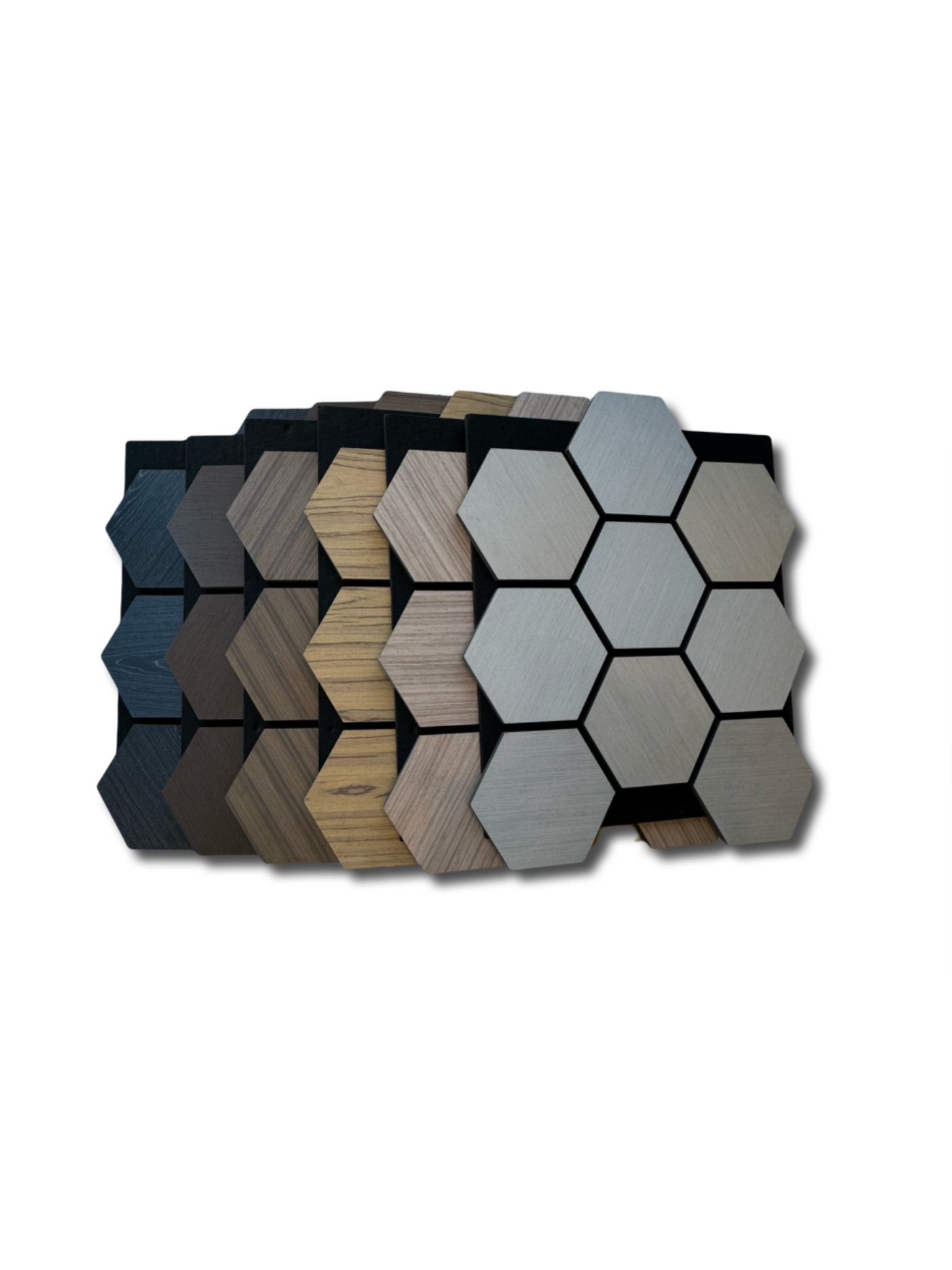 Hexagon Wall Panels Wood & Soundproofing (4PCS)